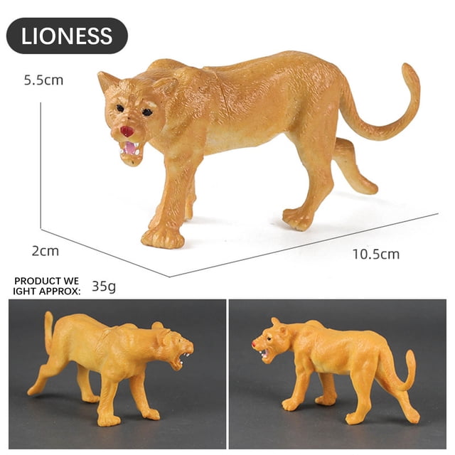 Wild Animal Toy Set 12 Piece Children's Educational Simulation Model with Soft Fabric Construction and Lifelike Texture