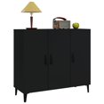 thumbnail image 2 of vidaXL Sideboard Black 90x34x80 cm Engineered Wood, 2 of 5