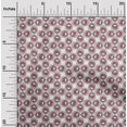 thumbnail image 1 of oneOone Cotton Poplin Fabric Peacock Feather Ikat Print Fabric BTY 56 Inch Wide, 1 of 4
