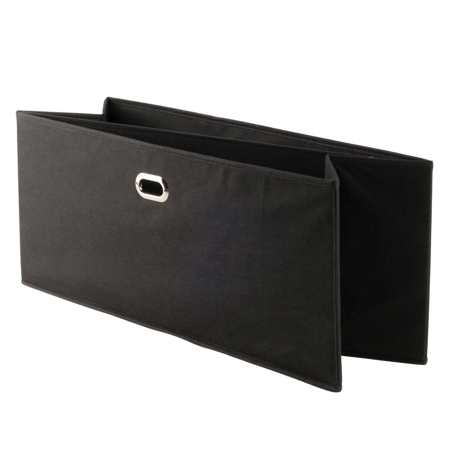 Torino 3-PC Set Folding Bookcase w/ Fabric Basket