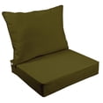 thumbnail image 1 of Vargottam Outdoor Deep Seat Patio Cushions Set 2pcs Seat Set All Weather Replacement Cushion Patio Seat And Back Cushion Set 25"x25"x5" Inches-Olive Green, 1 of 9