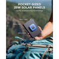 thumbnail image 3 of [Pocket-Size]BigBlue Portable 25W Solar Panel Charger, Folding Solar Charger with USB-A and USB-C Ports, IP68 Waterproof Solar Panel for Backpacking Compatible with Cell, 3 of 8