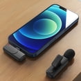 thumbnail image 2 of Amdohai Microphone Cravate Sans Fil Réduction du Bruit Mini Micro Portable à Pince Micro à Revers Omnidirectionnel 360° Type-C/IOS pour Diffusion en Direct Enregistrement Sonore, 2 of 8