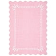 thumbnail image 4 of Nanan 4'x6' Scalloped Bow Area Rug, Non-Slip Back, Machine Washable Low-Pile Carpet for Living Room Bedroom Nursery Home Decor,Pink, 4 of 7
