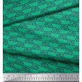 thumbnail image 3 of Soimoi Poly Georgette Fabric Cross Sign & Triangle Geometric Print Fabric by Yard 52 Inch Wide, 3 of 3