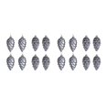 thumbnail image 1 of relayinert 8pieces Tree Decoration Eye-catching Pine Cone Decorations For Festive Dark Grey 2Set, 1 of 6