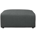 thumbnail image 3 of Modway Mingle Ottoman en Tissu de Polyester de Style Moderne, Fini Gris, 3 of 4