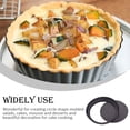 thumbnail image 3 of Quiche Pan Removable Bottom Non Stick Cake Mould Carbon Steel Bakeware Kits Baking Accessory Kitchen Supplies Cooking Tools Thickened 11 inch, 3 of 8
