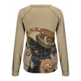 thumbnail image 5 of Hauts pour Femmes Décontractés Élégants 2023 Imprimé Halloween Manches Longues Col Rond Pull Décontracté à Capuche Costumes d'Halloween pour Femmes en Solde, 5 of 5
