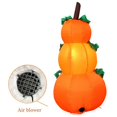 thumbnail image 4 of Halloween Gonflable, Décoration de Cour d'Halloween avec Pelouse Intégrée Trois Citrouilles, 4 of 8