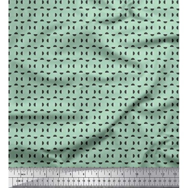 Soimoi Viscose Chiffon Fabric Abstract Shirting Printed Craft Fabric by The Yard 42 Inch Wide