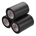 thumbnail image 1 of Uxcell 10cmx13m Non-Adhesive Thick Tube Protector Wrap Pipe Protective Tape Black 3Pack, 1 of 5