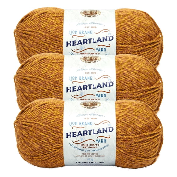 Lion Brand Yarn Heartland Yarn 3Pack