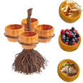 thumbnail image 2 of Halloween Home Decoration Unique Snack Bowl Pumpkin Divider Ornament for Festive Events Stylish Desktop Accessory, 2 of 5