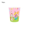 thumbnail image 2 of SASHENHG Easter Themed Disposable Tableware For Parties Including Bunny Shaped Egg Plates Paper Cups Napkins And Tablecloths Suitable For Everyday Use And Parties, 2 of 6