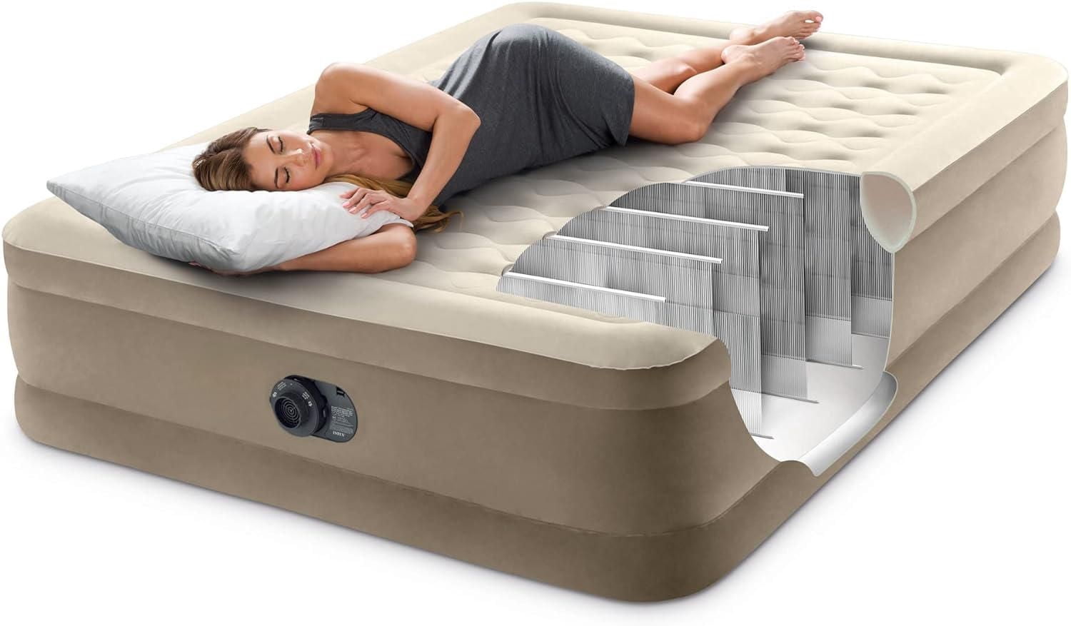 Matelas pneumatique Intex Dura-Beam® Deluxe Ultra Plush Queen avec pompe électrique intégrée
