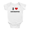 thumbnail image 1 of J'aime le Cœur de Rochester, J'aime les Bodys pour Bébé Amusants et Mignons, 1 of 5