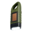 thumbnail image 4 of Jadeshay Hand Crank Torch Solar Powered Flashlights, Rechargeable LED Handheld Flashlights Outdoor Emergency Lamp with Carabiner, 4 of 8