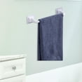 thumbnail image 3 of Over Cabinet Towel Bar Shelf Cabinet or Door Storage and Display Rack Hand Towel short white, 3 of 7