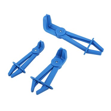 Ensemble de 3 Pcs de Pinces et Serre-Tuyaux Flexibles en Plastique pour Refroidissement de Véhicule, Systèmes de Frein et de Carburant