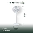 thumbnail image 3 of HomePointe Westpointe Ventilateur sur Pied 16 Pouces avec 3 Vitesses, Blanc, 3 of 10