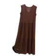 thumbnail image 1 of Timegard Chemises de Nuit pour Femmes Col en V Sans Manches Courtes Vêtements de Nuit Amples Doux Décontractés Confortables Robe de Maison, 1 of 3