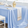 thumbnail image 4 of Table Decorations for Party Seamless Satin Tablecloth Rectangular Silk Soft Tablecloth Smooth Fabric Dining Table Decoration Suitable for Restaurant Wedding Banquet Party Event Decoration, 4 of 6