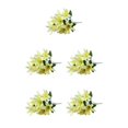 thumbnail image 3 of mmirethe Low Maintenance Artificial Lilium Flower Realistic Appearance And Long-lasting yellow 5Set, 3 of 6