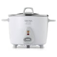 thumbnail image 1 of Aroma Casserole à Riz de Comptoir Antiadhésive Simply Stainless Cuite 6 Tasses, Blanc, 1 of 5