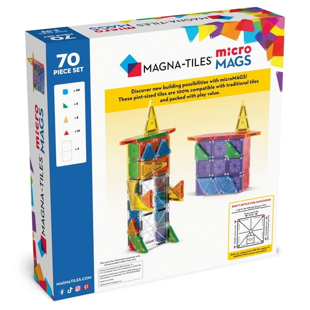 MAGNA-TILES microMAGS - 70pc. - Walmart.ca