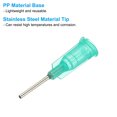 thumbnail image 3 of 18Ga Dispensing Needles, 102PCS 1/2 Inch Industrial Blunt Tip Dispensing Needle Syringes with Luer Lock Needle for Refilling Liquid Inks Adhesive Glue Oil,Green, 3 of 7