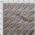 thumbnail image 2 of oneOone Georgette Viscose Fabric Triangle Geometric Fabric Prints By Yard 42 Inch Wide, 2 of 5