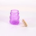 thumbnail image 3 of 18 fl oz Mainstays Glass Ribbed Purple Sipper, 3 of 5