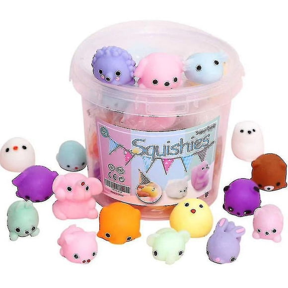 24pcs Squishy Toy Cute Animal Antistress Ball Mochi Toy Stress Relief Toys--XICEN