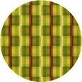thumbnail image 1 of Ahgly Company Machine Washable Indoor Round Transitional Dark Bronze Brown Area Rugs, 4' Round, 1 of 7