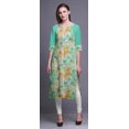 thumbnail image 2 of Bimba Cotton Printed Straight Kurtis For Women Panel Kurta Summer Tunic-Medium, 2 of 6