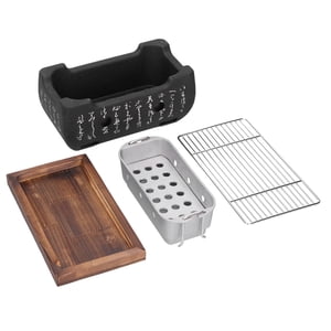 BBQ Grill, matériau en alliage d'aluminium, four barbecue léger à la mode, poêle barbecu, Portable pour la maison en plein air Restaurant BBQ Grille
