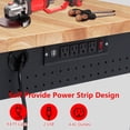 thumbnail image 2 of EDTara 48" X 24" Workbench for Garage,Adjustable Work Bench for Garage,Office,Home,Workshop,Woodworking,Rolling Heavy-Duty Worktable with Power Outlet and Lockable Wheels,Rubber Wood Top Shop Table, 2 of 6