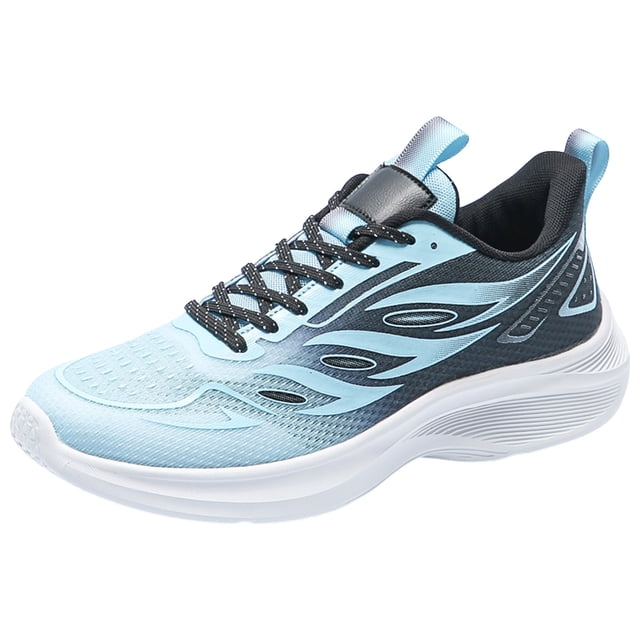 WEAIXIMIUNG Mens White Sneakers Men Sports Shoes Fashionable New Pattern Minimalist Color Blocking Mesh Breathable Comfortable and Casual Shoes for All Seasons
