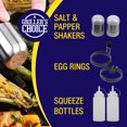 thumbnail image 2 of grillers choice 32 Piece griddle Accessories Set Metal Spatulas - commercial Heavy Duty Stainless Steel,Flat Top,grill,Indoor-Outdoor,Hibachi,BBQ gril, 2 of 3