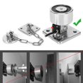 thumbnail image 4 of Support de Porte, Acier Inoxydable Forte Aspiration Support de Porte Électromagnétique, avec Chaîne de Sortie de 9,8 Pouces Double Portes pour Feu Porte Simple, 4 of 8