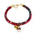 thumbnail image 1 of Collier pour Animaux de Compagnie Super Doux Réglable Usure Fermoir Résistant Conception avec Extension Chaîne Chien Collier de Chat avec Cloche Dessin Animé Pendentif Décor Fournitures pour Animaux de Compagnie, 1 of 10