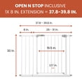 thumbnail image 2 of hauck Open N Stop Pressure Fit with 8" Extension Baby Safety Gate, 2 of 7