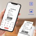 thumbnail image 3 of Portable Thermal Printer Mini Printer with Stickers Printer for Small Business Home Office Pink, 3 of 8
