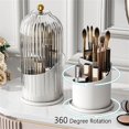 thumbnail image 2 of Concealed Toothbrush Holder, 360° Rotating Bathroom Waterproof Dustproof Toothbrush Holder, Hidden Toothbrush Holder with Sliding Cover, for Bathroom, Makeup Organizer (3Pcs), 2 of 8