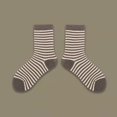 thumbnail image 1 of Womens To Keep Warm Sock Stripe Lightweight Cotton Athletic Socks, 1 of 4