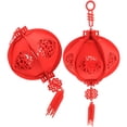 thumbnail image 4 of 2pcs Chinese Lantern Hand-made Felt Lantern Pendant Festive Hanging Chinese Lantern Decor, 4 of 6