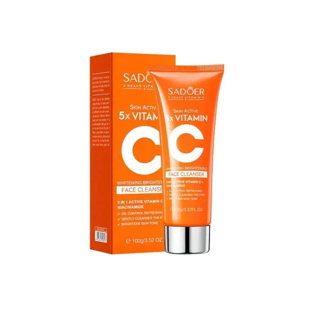 SADOER Vitamin C 7-Piece K-Beauty Skincare Gift Set - Glow-Look Daily Routine, All Skin Types