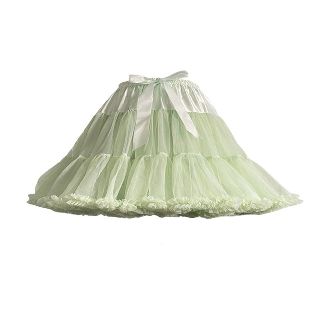 MesaSe Womens Multi-Layered Solid Pleated Tulle Tutu Puffy Party Club Cosplay Mini Skirt