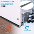 thumbnail image 2 of 2 Pcs Double Isolation pour Porte, Anti-Refroidissement, Protection Anti-Bruit, Joint Intérieur Étanche (Noir, 2 Pcs), 2 of 5